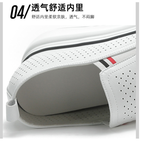 Genuine leather white shoes - Image 11