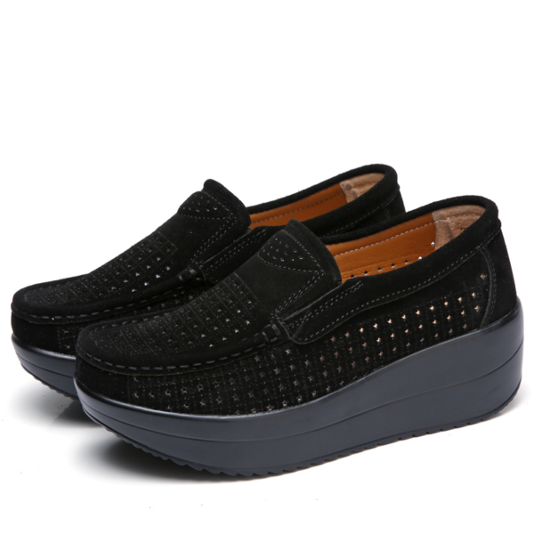 Casual women flats breathable hollow  moccasin - Image 2